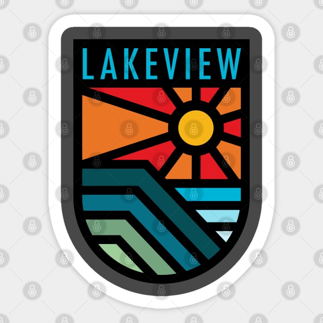 Lakeview -- Chicago's premier neighborhood for locals Sticker by MalmoDesigns